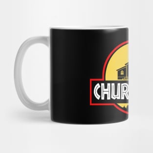 Church Life Jurassic Park Parody Mug